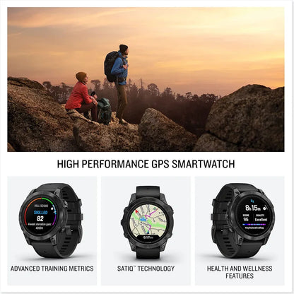 Garmin epix Pro , Glass, Silver, Whitestone