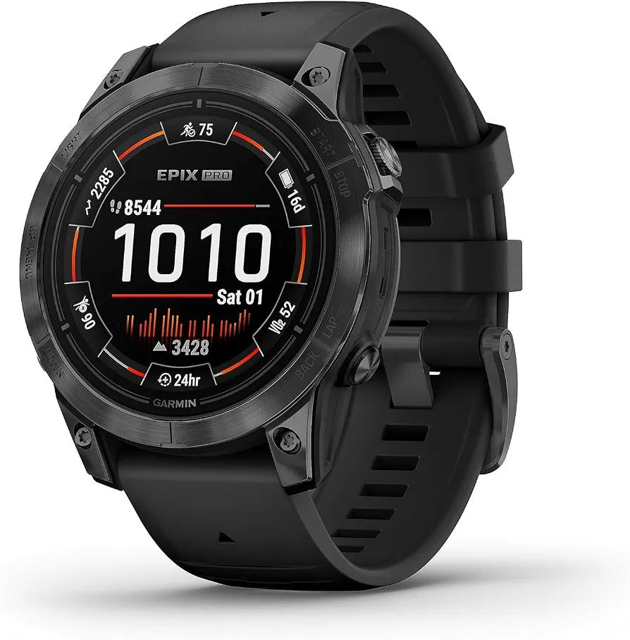Garmin epix Pro , Glass, Silver, Whitestone