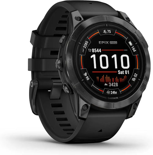Garmin epix Pro , Glass, Silver, Whitestone