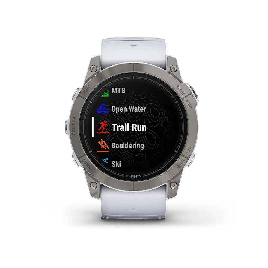 Garmin epix Pro  Sapphire Edition, 51mm, High Performance Smartwatch, Advanced Training Technology, Built-in Flashlight, Whitestone