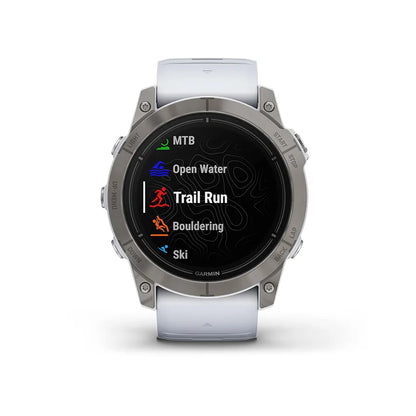 Garmin epix Pro  Sapphire Edition, 51mm, High Performance Smartwatch, Advanced Training Technology, Built-in Flashlight, Whitestone