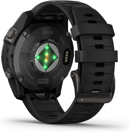 Garmin epix Pro , Glass, Silver, Whitestone